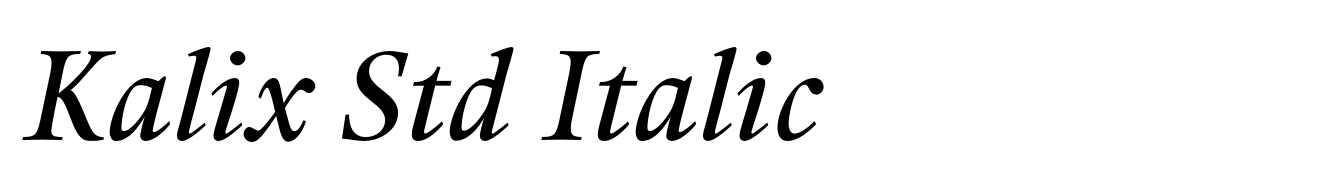Kalix Std Italic